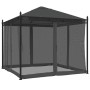 Cenador con paredes de malla acero gris antracita 2,93x2,93 m de , Carpas y cenadores - Ref: Foro24-368435, Precio: 307,42 €,...
