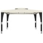 Cenador con doble techo tela crema 3,98x2,98 m de , Carpas y cenadores - Ref: Foro24-368442, Precio: 300,71 €, Descuento: %