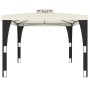 Cenador con doble techo tela crema 3,98x2,98 m de , Carpas y cenadores - Ref: Foro24-368442, Precio: 300,71 €, Descuento: %