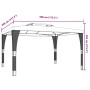 Cenador con doble techo tela crema 3,98x2,98 m de , Carpas y cenadores - Ref: Foro24-368442, Precio: 300,71 €, Descuento: %