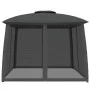 Cenador doble techo paredes malla acero antracita 2,93x2,93 m de , Carpas y cenadores - Ref: Foro24-368449, Precio: 234,14 €,...