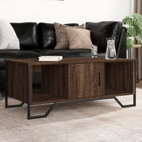 Mesa de centro madera de ingeniería roble marrón 100x51x40 cm de , Mesas de centro - Ref: Foro24-848493, Precio: 60,48 €, Des...