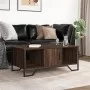 Mesa de centro madera de ingeniería roble marrón 100x51x40 cm de , Mesas de centro - Ref: Foro24-848493, Precio: 60,48 €, Des...