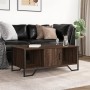 Mesa de centro madera de ingeniería roble marrón 100x51x40 cm de , Mesas de centro - Ref: Foro24-848493, Precio: 61,21 €, Des...