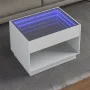 Mesa de centro con Infinity LED blanco 70x50x50 cm de , Mesas de centro - Ref: Foro24-847658, Precio: 100,25 €, Descuento: %