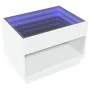 Mesa de centro con Infinity LED blanco 70x50x50 cm de , Mesas de centro - Ref: Foro24-847658, Precio: 100,25 €, Descuento: %