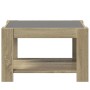 Mesa de centro y LED madera ingeniería roble Sonoma 73x53x45 cm de , Mesas de centro - Ref: Foro24-847548, Precio: 102,43 €, ...