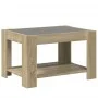 Center table and LED engineered wood Sonoma oak 73x53x45 cm by , Coffee table - Ref: Foro24-847548, Price: 100,67 €, Discount: %