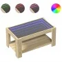 Mesa de centro y LED madera ingeniería roble Sonoma 93x53x45 cm de , Mesas de centro - Ref: Foro24-847555, Precio: 129,03 €, ...
