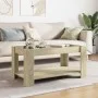 Mesa de centro y LED madera ingeniería roble Sonoma 93x53x45 cm de , Mesas de centro - Ref: Foro24-847555, Precio: 129,03 €, ...