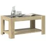 Mesa de centro y LED madera ingeniería roble Sonoma 93x53x45 cm de , Mesas de centro - Ref: Foro24-847555, Precio: 129,03 €, ...