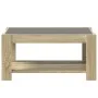Mesa de centro y LED madera ingeniería roble Sonoma 93x53x45 cm de , Mesas de centro - Ref: Foro24-847555, Precio: 129,03 €, ...