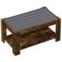 Mesa de centro y LED madera ingeniería roble ahumado 93x53x45cm de , Mesas de centro - Ref: Foro24-847557, Precio: 132,24 €, ...