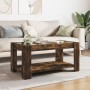 Mesa de centro y LED madera ingeniería roble ahumado 93x53x45cm de , Mesas de centro - Ref: Foro24-847557, Precio: 134,42 €, ...