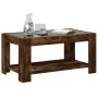 Mesa de centro y LED madera ingeniería roble ahumado 93x53x45cm de , Mesas de centro - Ref: Foro24-847557, Precio: 132,24 €, ...