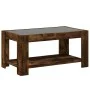 Mesa de centro y LED madera ingeniería roble ahumado 93x53x45cm de , Mesas de centro - Ref: Foro24-847557, Precio: 132,24 €, ...