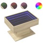 Mesa de centro y LED madera ingeniería roble Sonoma 70x50x45 cm de , Mesas de centro - Ref: Foro24-847534, Precio: 112,58 €, ...