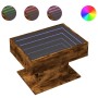 Mesa de centro y LED madera ingeniería roble ahumado 70x50x45cm de , Mesas de centro - Ref: Foro24-847536, Precio: 120,23 €, ...