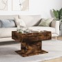 Mesa de centro y LED madera ingeniería roble ahumado 70x50x45cm de , Mesas de centro - Ref: Foro24-847536, Precio: 120,23 €, ...