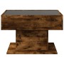 Mesa de centro y LED madera ingeniería roble ahumado 70x50x45cm de , Mesas de centro - Ref: Foro24-847536, Precio: 120,23 €, ...