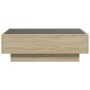 Mesa de centro y LED madera ingeniería roble Sonoma 90x50x30 cm de , Mesas de centro - Ref: Foro24-847520, Precio: 118,50 €, ...