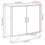 Aparador madera de ingeniería gris Sonoma 78x35,5x74,5 cm de , Aparadores - Ref: Foro24-848542, Precio: 70,60 €, Descuento: %