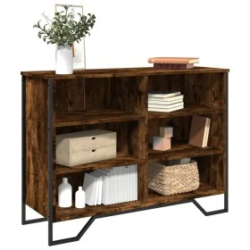 Aparador madera de ingeniería roble ahumado 101x35,5x74,5 cm de , Aparadores - Ref: Foro24-848556, Precio: 69,84 €, Descuento: %
