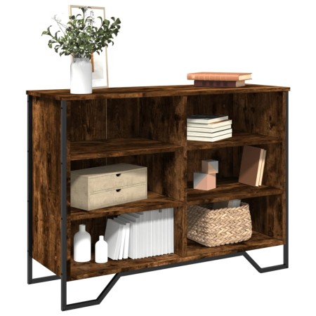Aparador madera de ingeniería roble ahumado 101x35,5x74,5 cm de , Aparadores - Ref: Foro24-848556, Precio: 71,22 €, Descuento: %