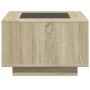 Mesa de centro y LED madera ingeniería roble Sonoma 60x60x40 cm de , Mesas de centro - Ref: Foro24-847569, Precio: 110,29 €, ...