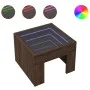 Bedside table with Infinity LED brown oak 40x40x30 cm by , Nightstands - Ref: Foro24-3284076, Price: 56,87 €, Discount: %