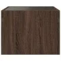 Bedside table with Infinity LED brown oak 40x40x30 cm by , Nightstands - Ref: Foro24-3284076, Price: 56,87 €, Discount: %