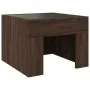 Bedside table with Infinity LED brown oak 40x40x30 cm by , Nightstands - Ref: Foro24-3284076, Price: 56,87 €, Discount: %