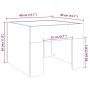 Nachttisch mit Infinity LED in Eichenbraun 40x40x30 cm von , Nachttische - Ref: Foro24-3284076, Preis: 56,87 €, Rabatt: %