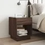 Mesita de noche con Infinity LED marrón roble 40x40x50 cm de , Mesitas de noche - Ref: Foro24-3284083, Precio: 68,22 €, Descu...