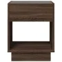 Mesita de noche con Infinity LED marrón roble 40x40x50 cm de , Mesitas de noche - Ref: Foro24-3284083, Precio: 68,22 €, Descu...