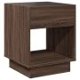 Mesita de noche con Infinity LED marrón roble 40x40x50 cm de , Mesitas de noche - Ref: Foro24-3284083, Precio: 68,22 €, Descu...