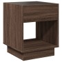 Mesita de noche con Infinity LED marrón roble 40x40x50 cm de , Mesitas de noche - Ref: Foro24-3284083, Precio: 69,21 €, Descu...