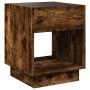 Mesita de noche con Infinity LED roble ahumado 40x40x50 cm de , Mesitas de noche - Ref: Foro24-3284081, Precio: 69,33 €, Desc...