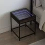 Mesita de noche con Infinity LED marrón roble 40x40x51 cm de , Mesitas de noche - Ref: Foro24-3284095, Precio: 54,39 €, Descu...