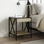 Bedside table with Infinity LED Sonoma oak 40x40x49 cm by , Nightstands - Ref: Foro24-3284097, Price: 65,34 €, Discount: %