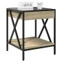 Bedside table with Infinity LED Sonoma oak 40x40x49 cm by , Nightstands - Ref: Foro24-3284097, Price: 65,34 €, Discount: %