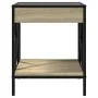 Bedside table with Infinity LED Sonoma oak 40x40x49 cm by , Nightstands - Ref: Foro24-3284097, Price: 65,34 €, Discount: %