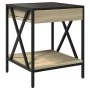Bedside table with Infinity LED Sonoma oak 40x40x49 cm by , Nightstands - Ref: Foro24-3284097, Price: 65,34 €, Discount: %