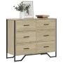 Cajonera de madera de ingeniería roble Sonoma 91x35,5x74,5 cm de , Cajoneras - Ref: Foro24-3295303, Precio: 158,68 €, Descuen...