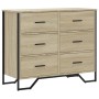 Cajonera de madera de ingeniería roble Sonoma 91x35,5x74,5 cm de , Cajoneras - Ref: Foro24-3295303, Precio: 161,06 €, Descuen...