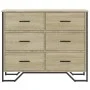 Cajonera de madera de ingeniería roble Sonoma 91x35,5x74,5 cm de , Cajoneras - Ref: Foro24-3295303, Precio: 158,68 €, Descuen...