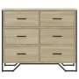 Cajonera de madera de ingeniería roble Sonoma 91x35,5x74,5 cm de , Cajoneras - Ref: Foro24-3295303, Precio: 161,06 €, Descuen...