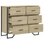 Cajonera de madera de ingeniería roble Sonoma 91x35,5x74,5 cm de , Cajoneras - Ref: Foro24-3295303, Precio: 161,06 €, Descuen...