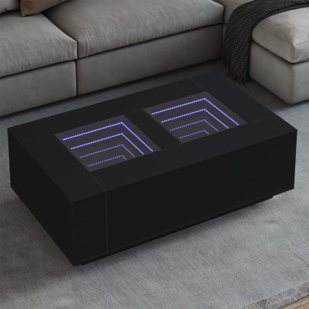 Mesa de centro con LED Infinity negra 116x69x40 cm de , Mesas de centro - Ref: Foro24-3284057, Precio: 174,17 €, Descuento: %