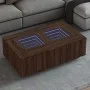Mesa de centro con Infinity LED marrón roble 116x69x40 cm de , Mesas de centro - Ref: Foro24-3284062, Precio: 168,72 €, Descu...